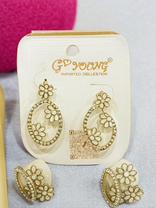 💫 BloomAura Gold Floral Hoop Earrings 💫